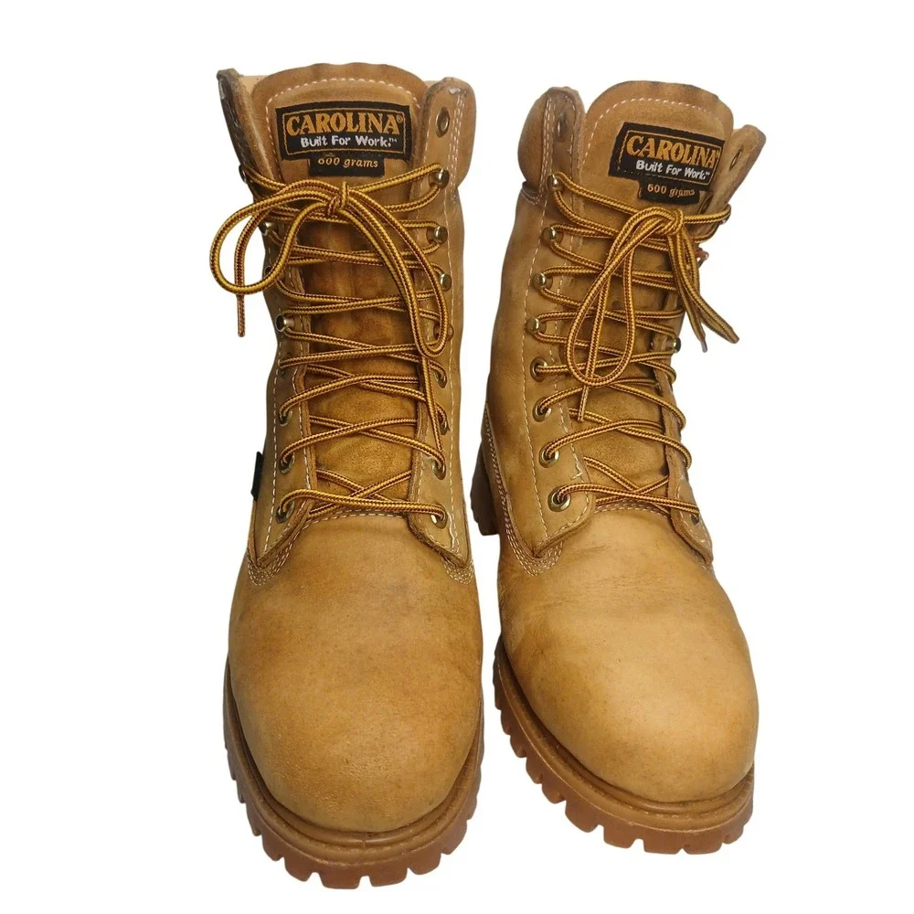 Carolina Work Boots Mens 8.5 E Wheat Waterproof Insulated 600g CA9026 EH Rated